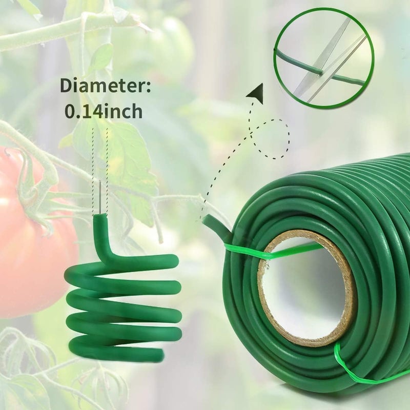 Decoroca Soft Plant Ties for Support - 65.6' Reusable Waterproof Plant Wire, 3.5mm Garden Twist, for Indoor & Outdoor Plants and Home Organizingï¼ˆ1pc/Greenï¼‰ - Image 3